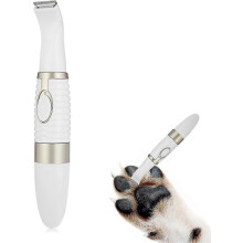 (White) Low Noise Electric Pet Trimmer, Dog Grooming Scissors, Used To Trim The Hair Around The Paws, Eyes, Ears, Face, Buttocks