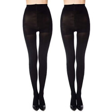 Neprůhledné punčocháče Run Resistant Control Top Panty Hoods