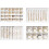 Samt-Schmucktablett-Set, 4-teilig, stapelbarer Schubladenorganizer 1
