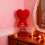 Red Glitter Heart Tree Topper for Valentine's Day 4