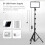 Κιτ 2 φώτων βίντεο USB LED, δίχρωμο, φωτεινότητα 10 επιπέδων, βάσεις και φίλτρα — 3