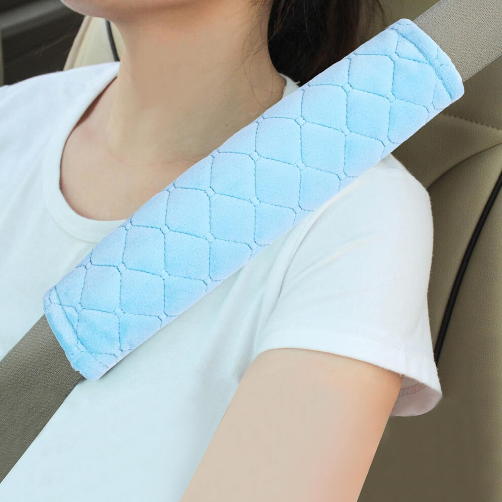 2 Pcs Soft Auto Seat Belt Cover Seatbelt Cushions Shoulder Pad For A More Comfortable Driving Compatible With All Cars And Backpack 9357860796071