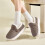 Pantufas quentinhas e macias com forro de lã e palmilhas de espuma viscoelástica, para uso interno e externo. 2