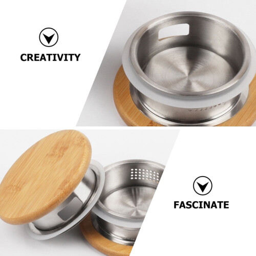 Stainless Steel Tea Strainer Lid for Pitcher 2