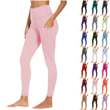 Dameslegging met hoge taille, hardloopbroek, workoutbroek, yogabroek met zijzak, fitnessbroek, sportbroek, hardloopbroek, yogabroek, atletische broek