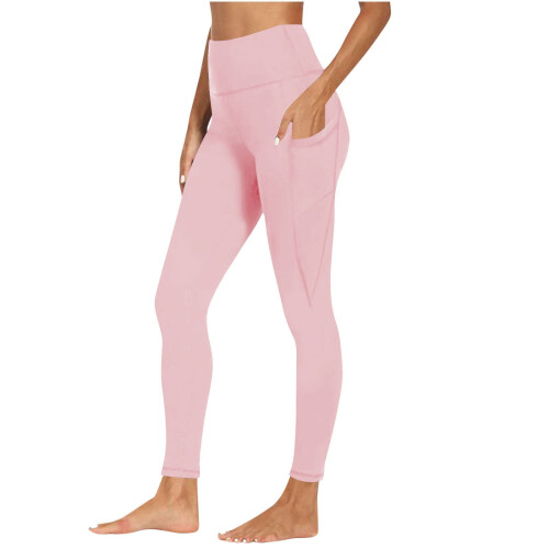 Γυναικείο κολάν ψηλόμεσο παντελόνι γιόγκα για τρέξιμο, προπόνηση και πλαϊνή 1
