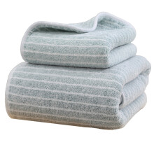 Serviettes de salle de bain, lot de 2 serviettes épaisses, douces et absorbantes en coton - Séchage rapide, comprenant 1 serviette de bain et 1