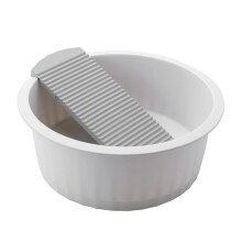 Thickened Plastic Wash Basin with Non Slip Washboard for Baby Clothes, Face and Foot Cleaning