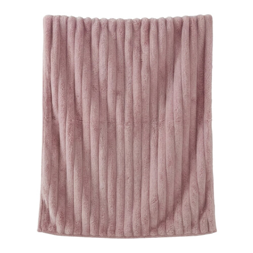 Raschel Blanket Soft Thick Double Layer Pink 1