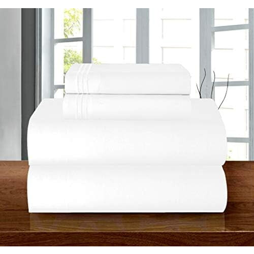1500 Κλωστές ULTRA SILKY SOFT LUXURY Σετ σεντονιών 4 τεμαχίων, Βαθιά τσέπη έως 16" - Ανθεκτικό