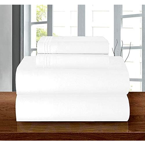 1500 Κλωστές ULTRA SILKY SOFT LUXURY Σετ σεντονιών 4 τεμαχίων, Βαθιά τσέπη έως 16" - Ανθεκτικό 1