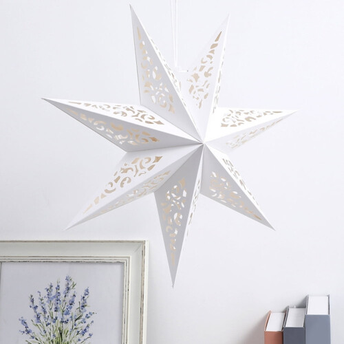 Lot de 5 lanternes étoiles lumineuses à suspendre 2