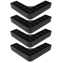 OUNONA 4-pack L-formade plastben för soffa och säng