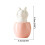3-Pack Easter Bunny Egg Figurines, White Ceramic Rabbits on Eggs, Cute No-Evil Decor—Modern Spring & Easter Desk/Shelf Decor 8