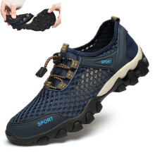Zapatillas de senderismo para hombre, impermeables, de secado rápido, para actividades al aire libre, con suela antideslizante, ligeras y