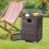 Resenkos Rattan Side Table with Storage Brown 1-Tier 2