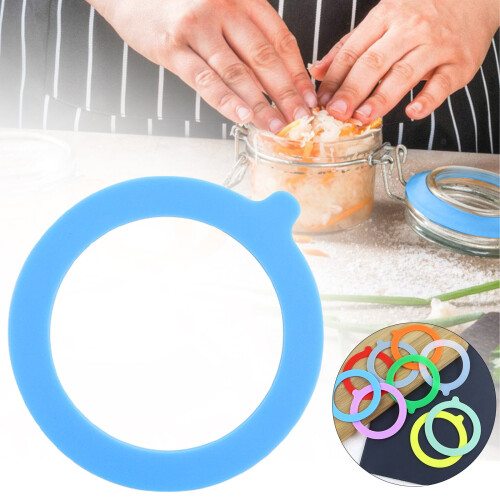 Junta de vedação à prova de vazamentos para potes de alimentos, azul, 9,4 cm (3,7 polegadas), 1 unidade. 1