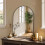 EDX Arched Wall Mirror 20 x 30 in Black Aluminum Frame 4