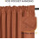 Thermal Sliding Door Curtains Linen Burnt Orange 1 Panel 5