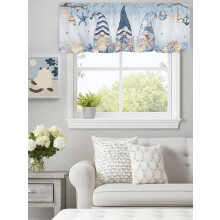 Kék törpehéjú tengeri csillag karnis, 60x18 hüvelykes rúdzseb konyhába, hálószobába, fürdőszobába – Green Leaves Farmhouse Decor