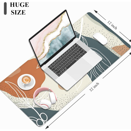 Μεγάλο Πατάκι Γραφείου 31,5"x11,8", XXL Gaming Mouse Pad, Σχεδιασμός Λουλουδιού της Ερήμου, 2