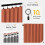 Thermal Sliding Door Curtains Linen Burnt Orange 1 Panel 4