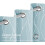 Light Blue Blackout Curtains with Silver Foil Wave Print, 5