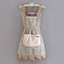1 stuk schattig polyester schort met geweven bloemenpatroon, ademend, inclusief capuchon, voor restaurant, chef-kok, keuken