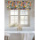 Cortina de linho com estampa de flores silvestres da fazenda, 42x18 polegadas 6