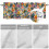 Cortina de linho com estampa de flores silvestres da fazenda, 42x18 polegadas 5