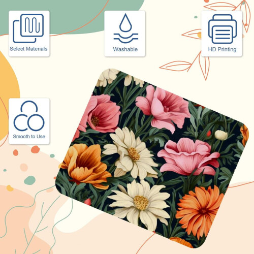 Stoff mit Blumenmuster und Gummibasis 2