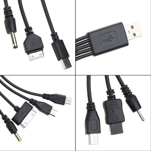 Καλώδιο φόρτισης τηλεφώνου USB πολλαπλών βυσμάτων SIEYIO 10 σε 1 Καλώδιο USB πολλαπλών 1