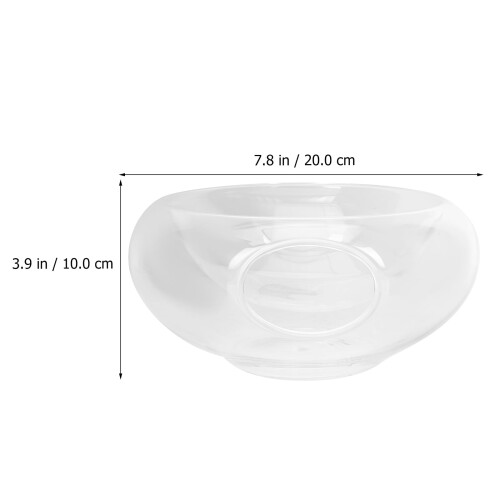 Saladier extra large avec compartiment à glace, en verre transparent, pour bébé 2