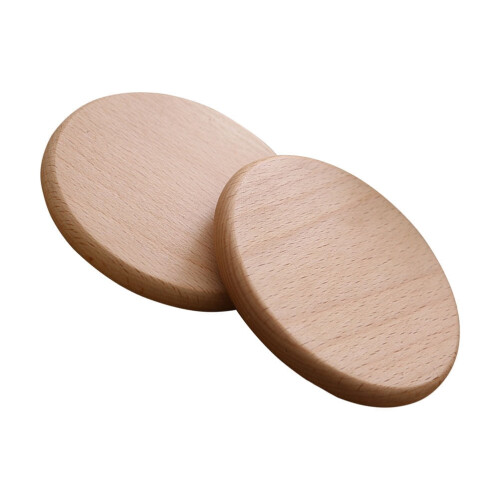 ULTNICE Wooden Cup Coaster Set 2 Pieces 2