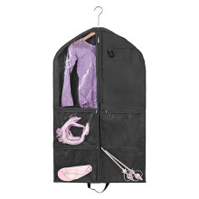 Sac à costumes de danse MOQIN avec 5 poches transparentes zippées – Sac à vêtements suspendu pour les compétitions de danse, costumes, tenues,