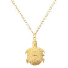 Montre rétro en forme de tortue dorée, en métal et verre, mouvement à quartz (1 pièce)