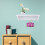Witte PVC wandplank met haken 45x11x9cm 3
