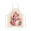 Kerstschort van polyester met kerstmanprint (1 stuk) 2