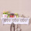 Witte PVC wandplank met haken 45x11x9cm 4