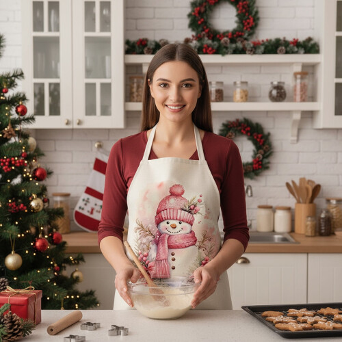 Christmas Apron for Women Adjustable Bib 1 Piece 2
