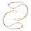 Collana girocollo con 2 perline colorate per donna 4
