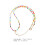 Collana girocollo con 2 perline colorate per donna 2