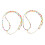 Collana girocollo con 2 perline colorate per donna 5