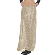Glitzerrock Miniröcke für Damen Karneval Paillettenrock für Damen Wickelrock