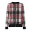 Damen Flanell-Karo-Shacket Langarm-Freizeitjacke Rot 7