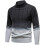 Pull de Noël à col roulé ajusté et dégradé pour homme 1