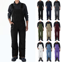 Calça de neve masculina impermeável, à prova de vento e com isolamento térmico – Macacão térmico para esqui, snowboard, camping e atividades