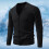 Hässliche Weihnachtspullover für Herren, V-Ausschnitt, Jacquard-Strickjacke 2