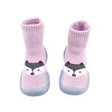 Casual Elastic Cartoon Socks-Shoes for Toddlers, Indoor First Shoes, Size 7, Compatible with Baby Boys & Girls, 1-Year-Old