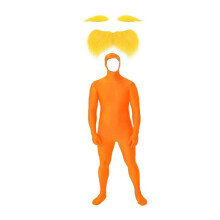 Lorax Kostümset für Erwachsene (Bodysuit + Bart) - Perfekt für Halloween & Cosplay Partys S